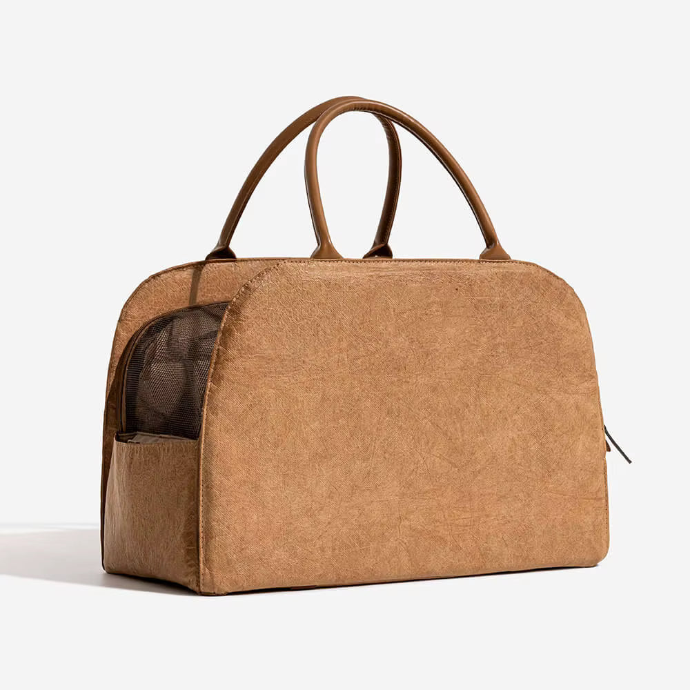 CloudyPaw™ Portable Leather Pet Travel Carrier