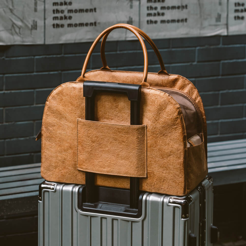 CloudyPaw™ Portable Leather Pet Travel Carrier