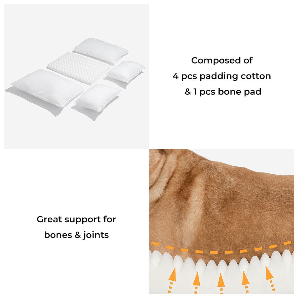 CloudyPaw™ Striped Comfy Double Layer Sofa Bed