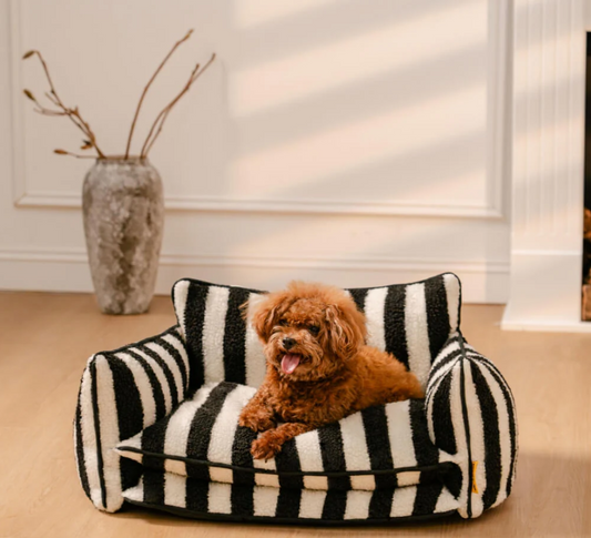 CloudyPaw™ Striped Comfy Double Layer Sofa Bed